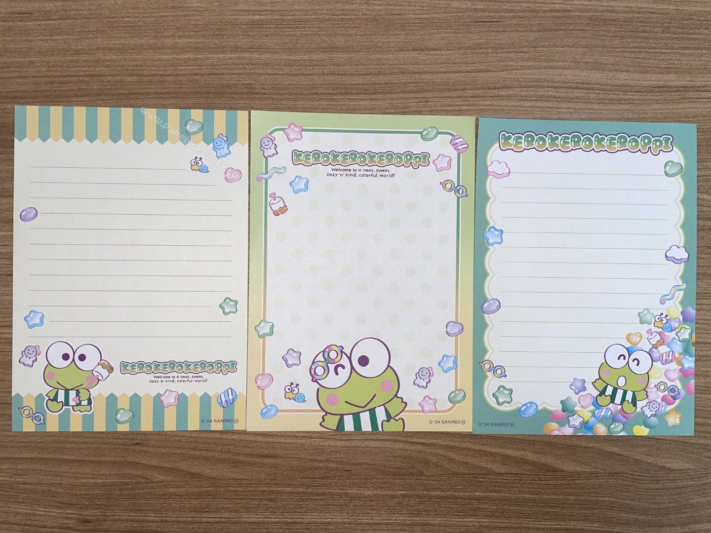 3 papéis pequenos do Keroppi - 01