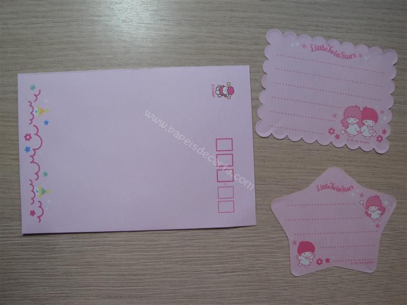 Verso do envelope e notinhas