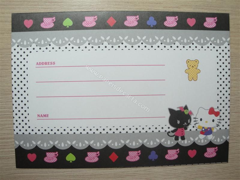 Verso do envelope