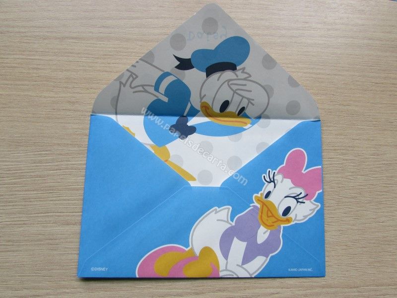 Frente do envelope - Aberto