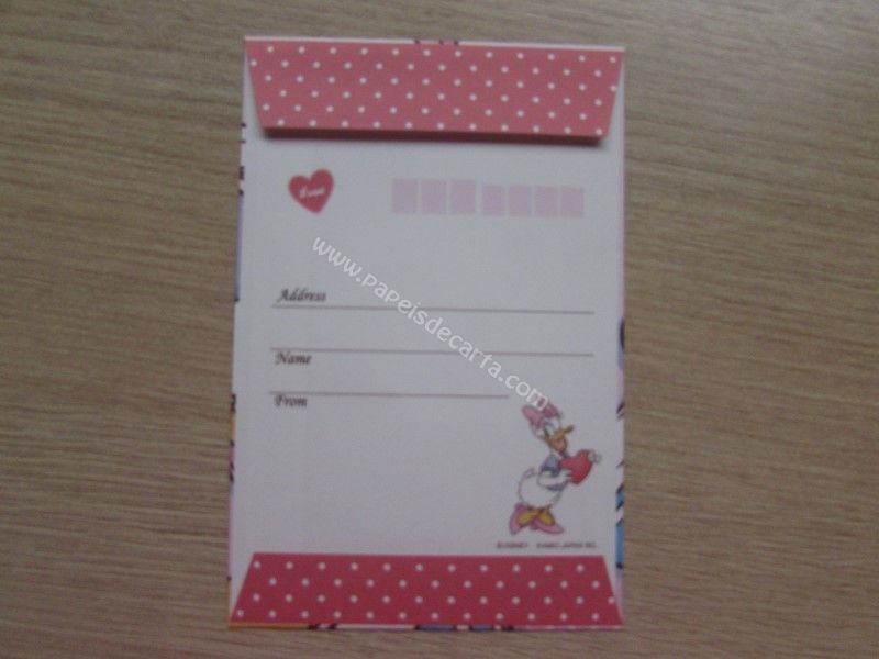 Frente do envelope - Aberto