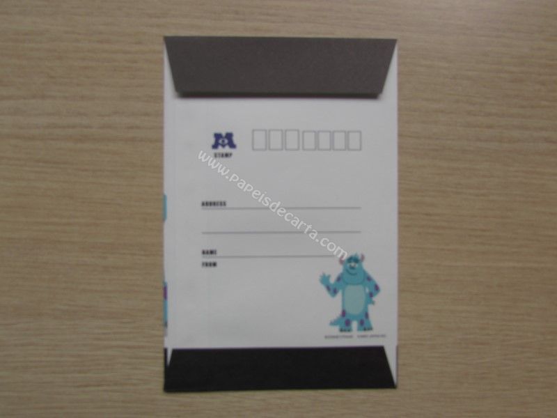 Verso do envelope