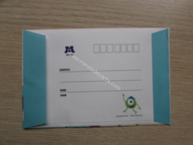 Verso do envelope