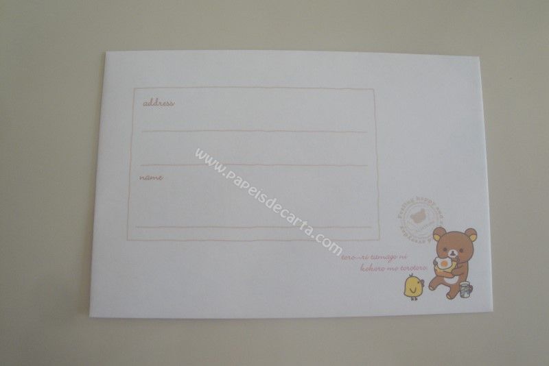 Verso do envelope