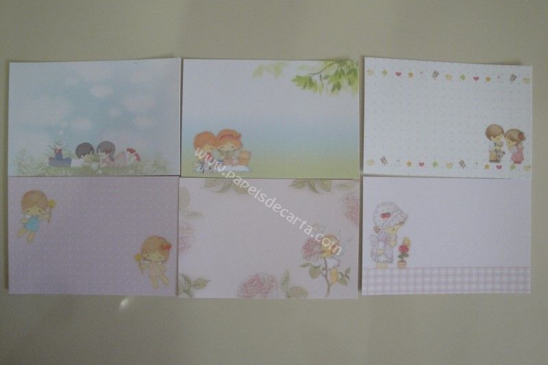Memo cards 1, 2, 3, 4, 5 e 6