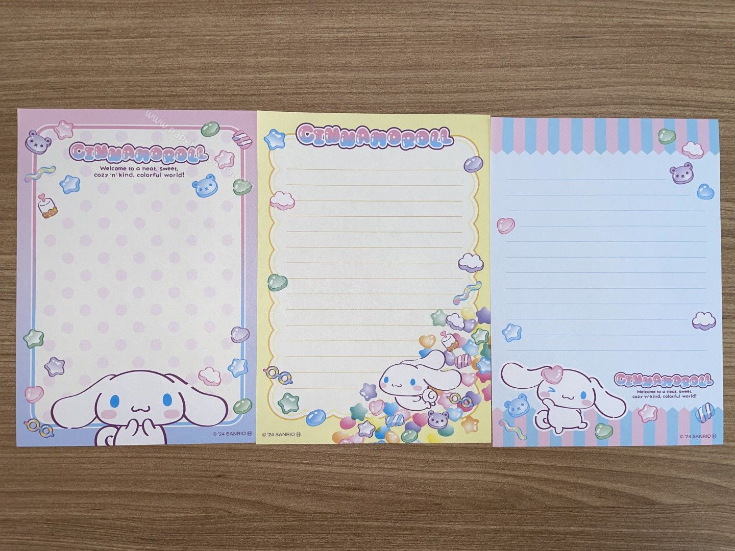 Conjunto com 3 papéis pequenos do Cinnamoroll - 10