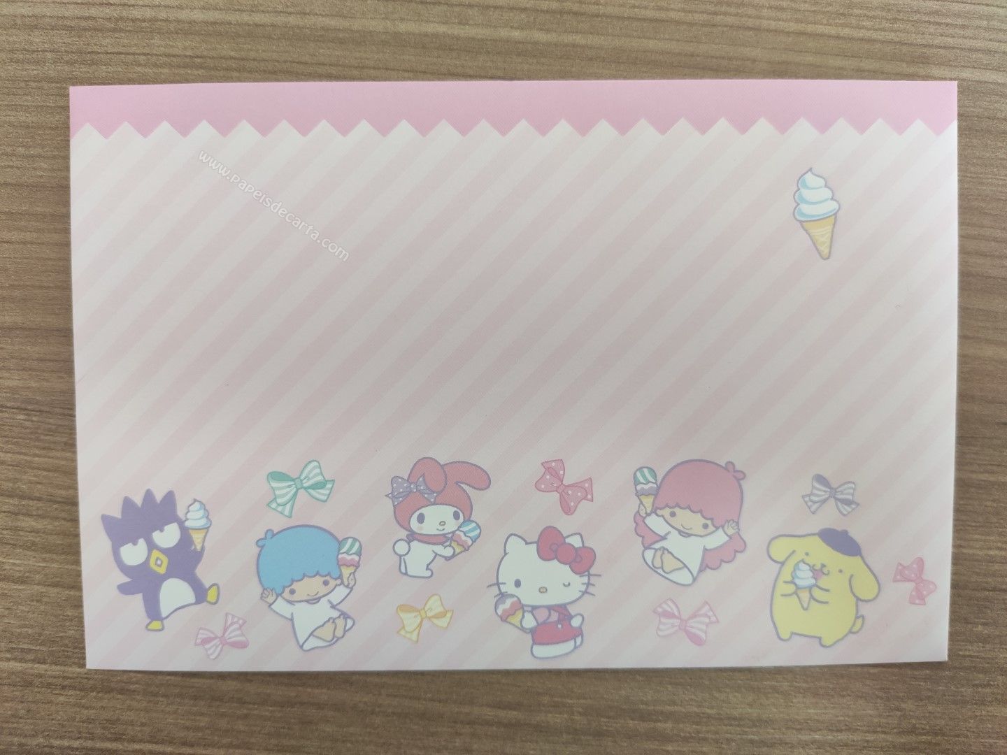 Verso do envelope