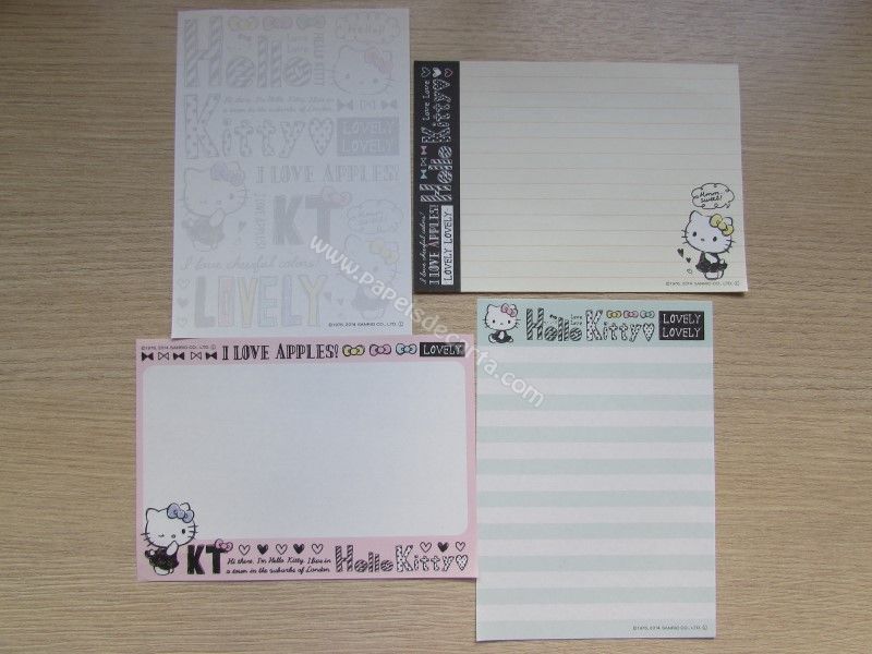 Lote com 4 papéis pequenos da Hello Kitty 58