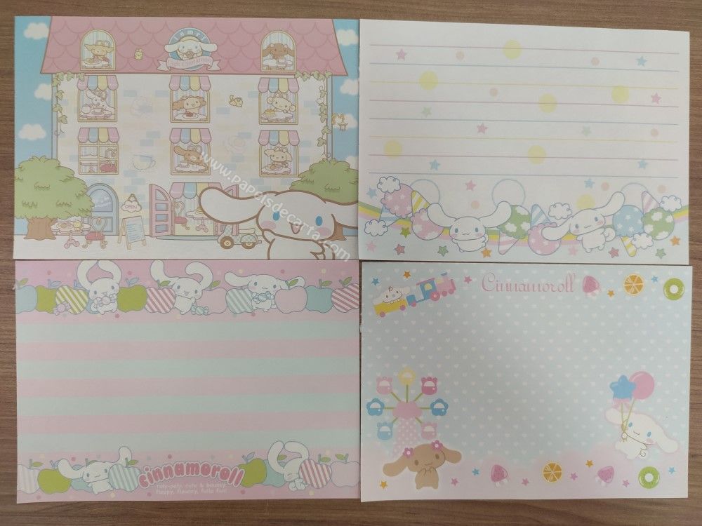 Lote com 4 papéis pequenos do Cinnamoroll - 04