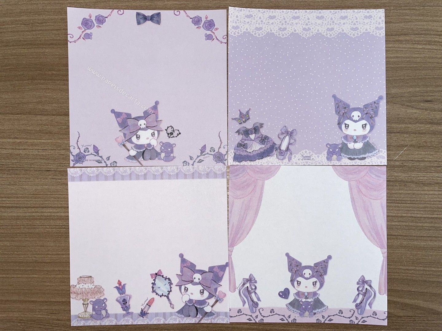 Lote de papéis pequeno da Kuromi - 03