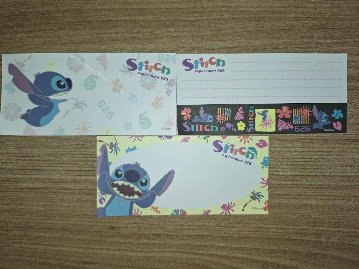 Lote de papéis pequenos do Stitch 37