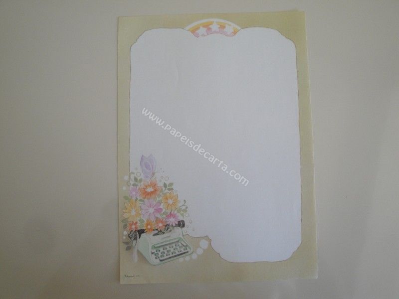 Papel de carta médio Artesanal - 6552