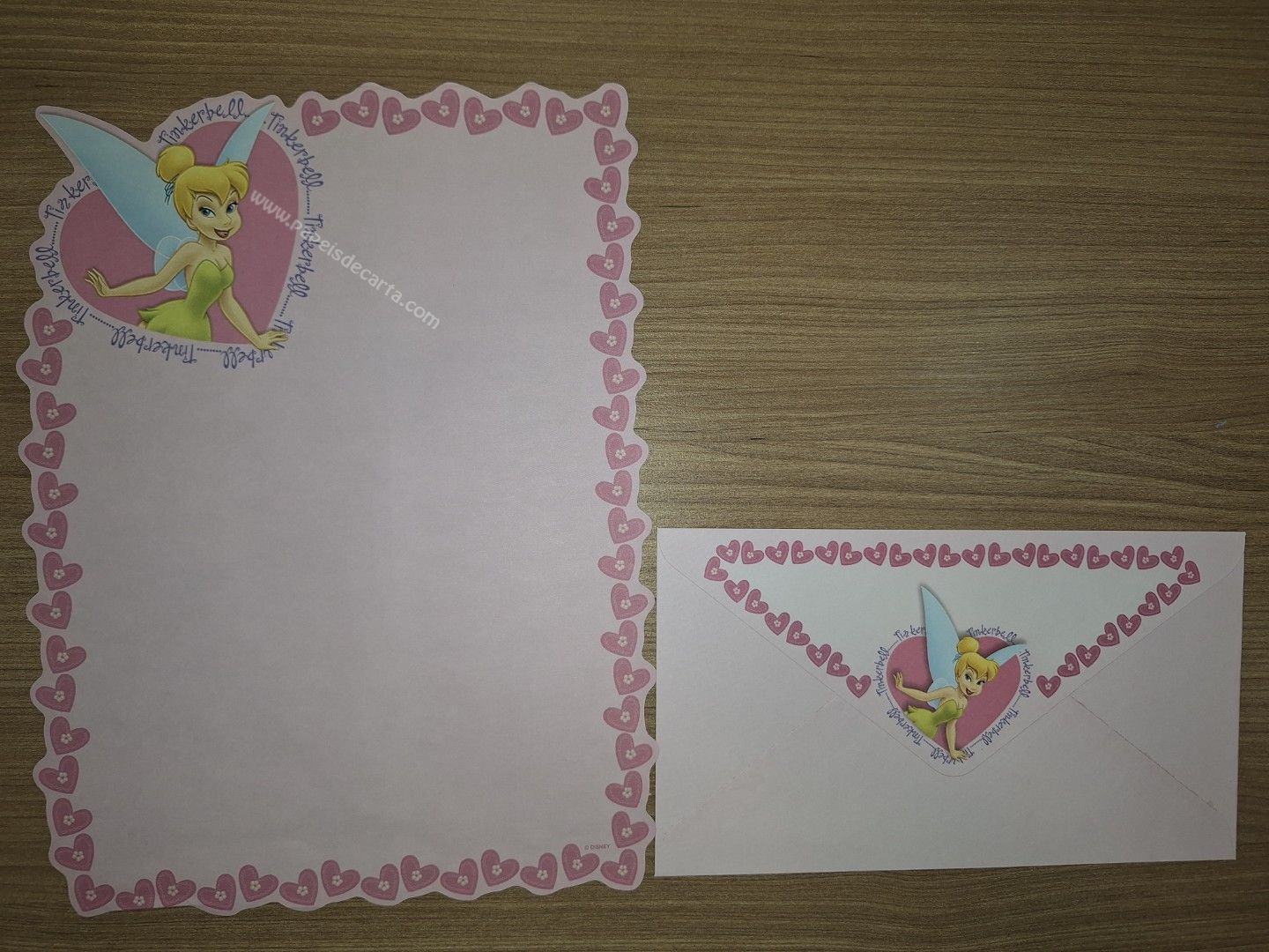 Papel de carta médio da Tinker Bell 141