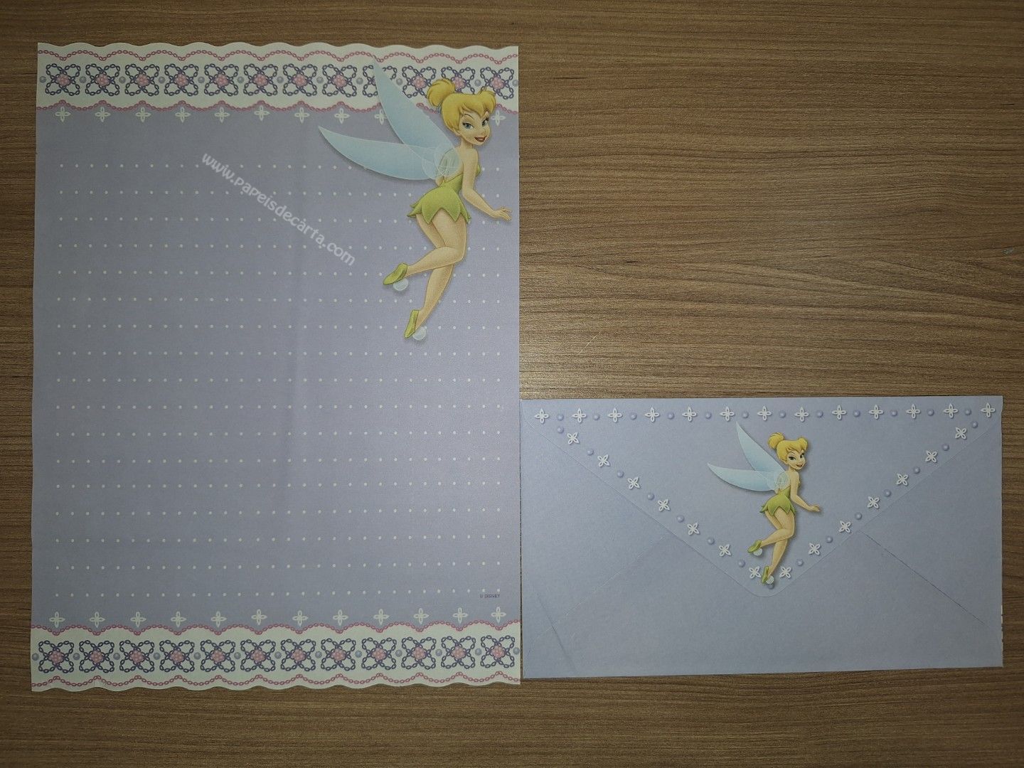 Papel de carta médio da Tinker Bell 143