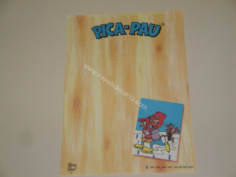 Papel de carta médio Palácios Line - Pica-Pau - D