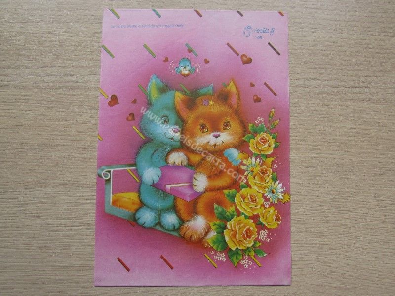 Papel de carta médio Sorria - 109