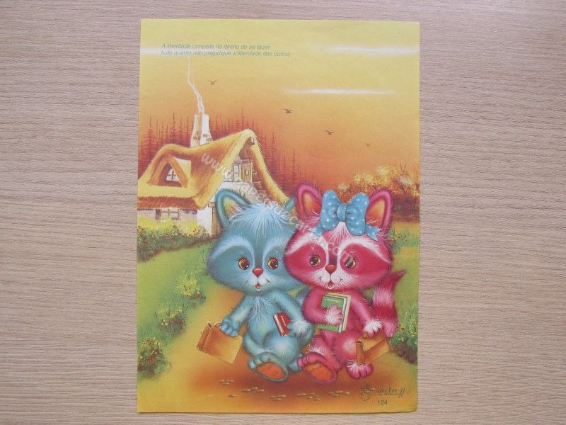 Papel de carta médio Sorria - 124