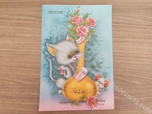 Papel de carta médio Sorria - 143