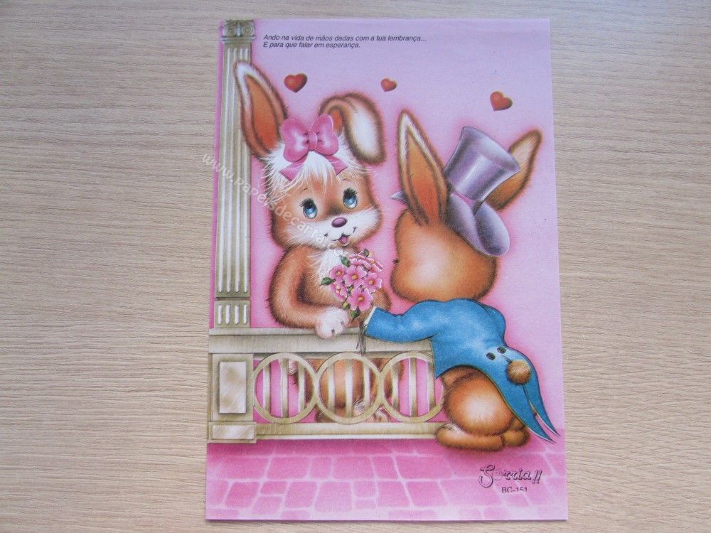 Papel de carta médio Sorria - 151