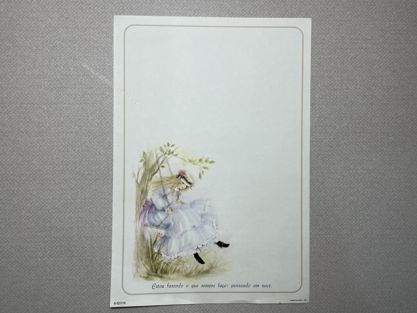 Papel de carta médio Ambrosiana - 05