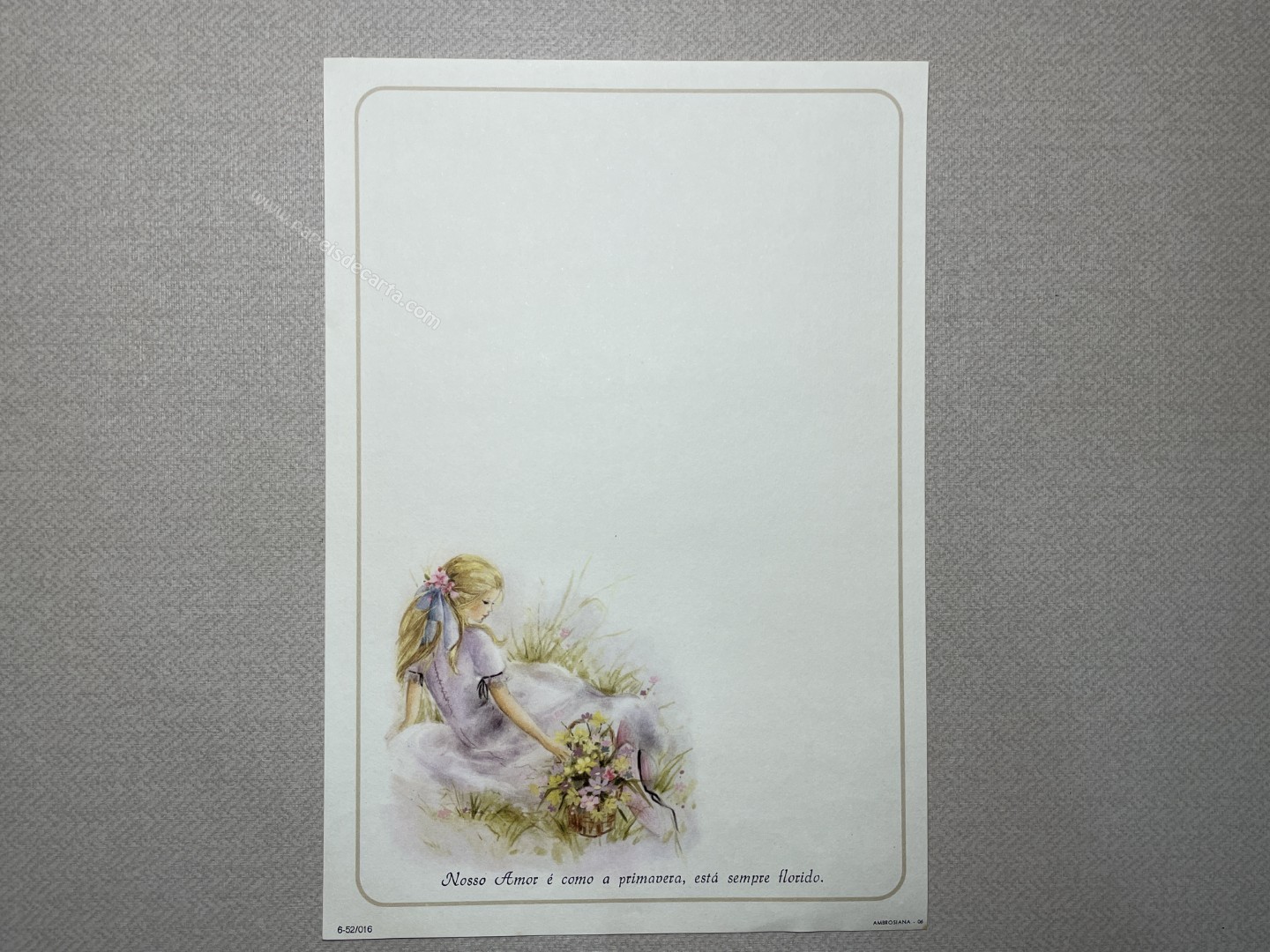 Papel de carta médio Ambrosiana - 06