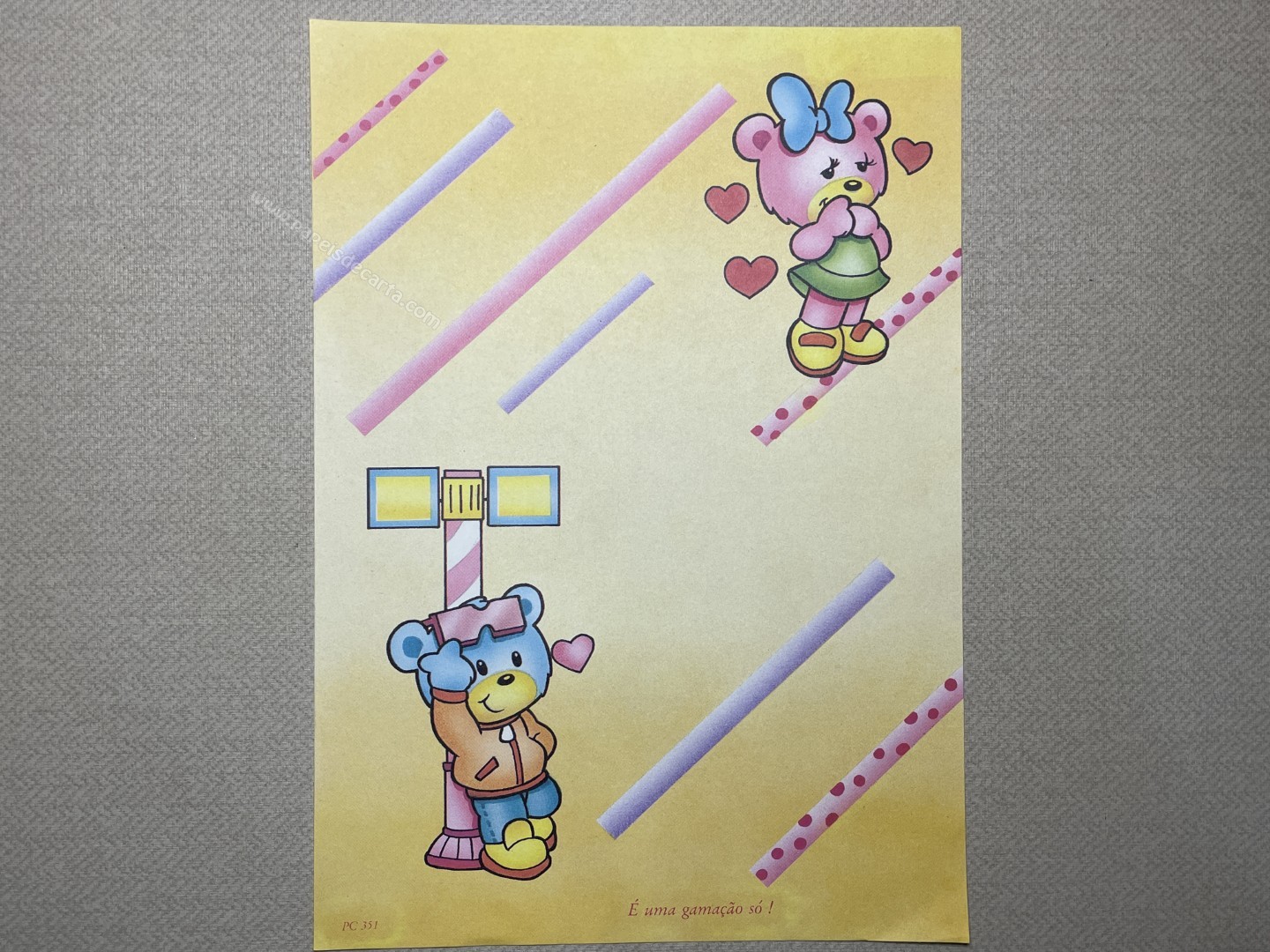 Papel de carta- Coleção PC - 351