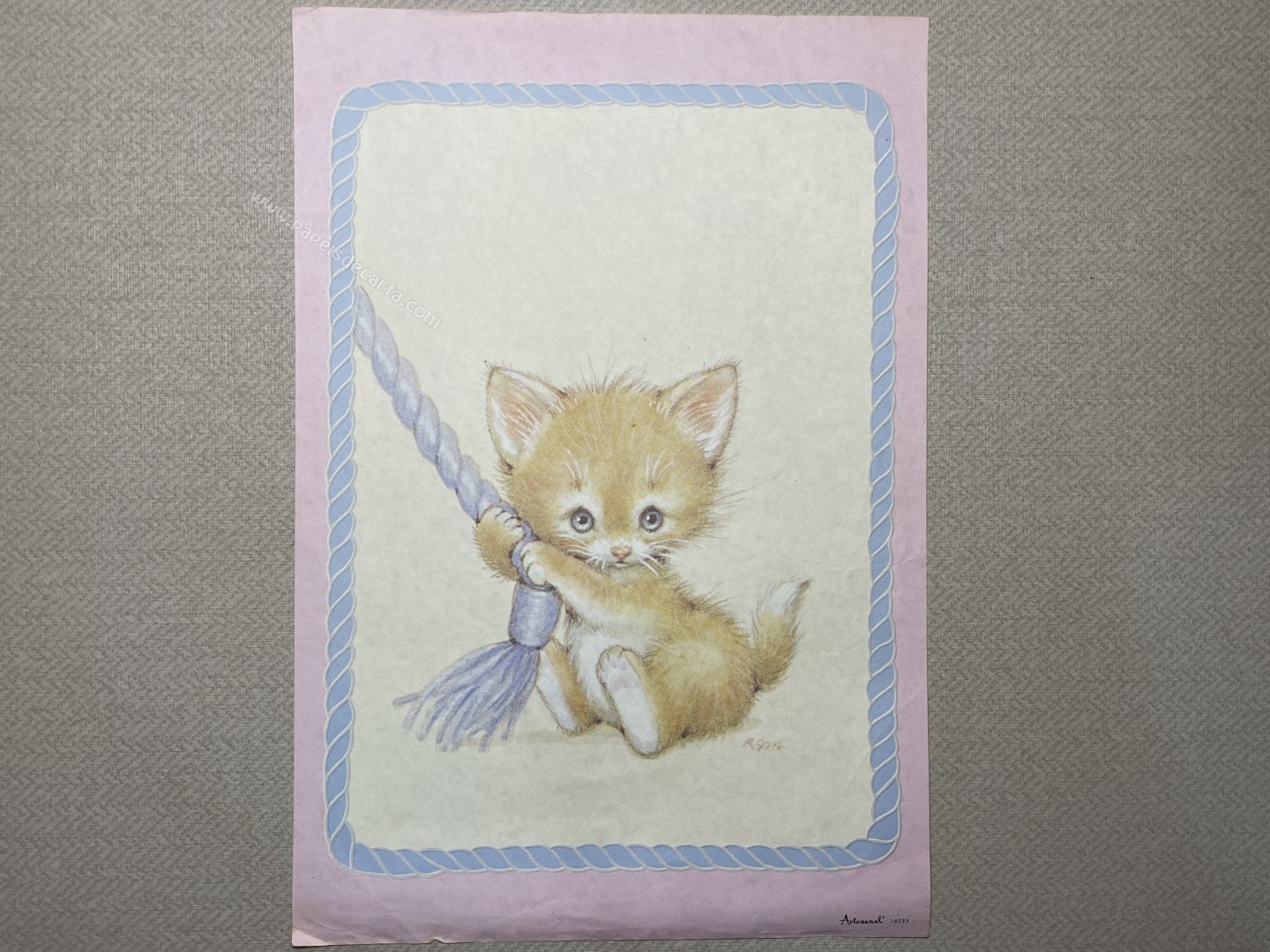 Papel de carta médio Artesanal - 18033