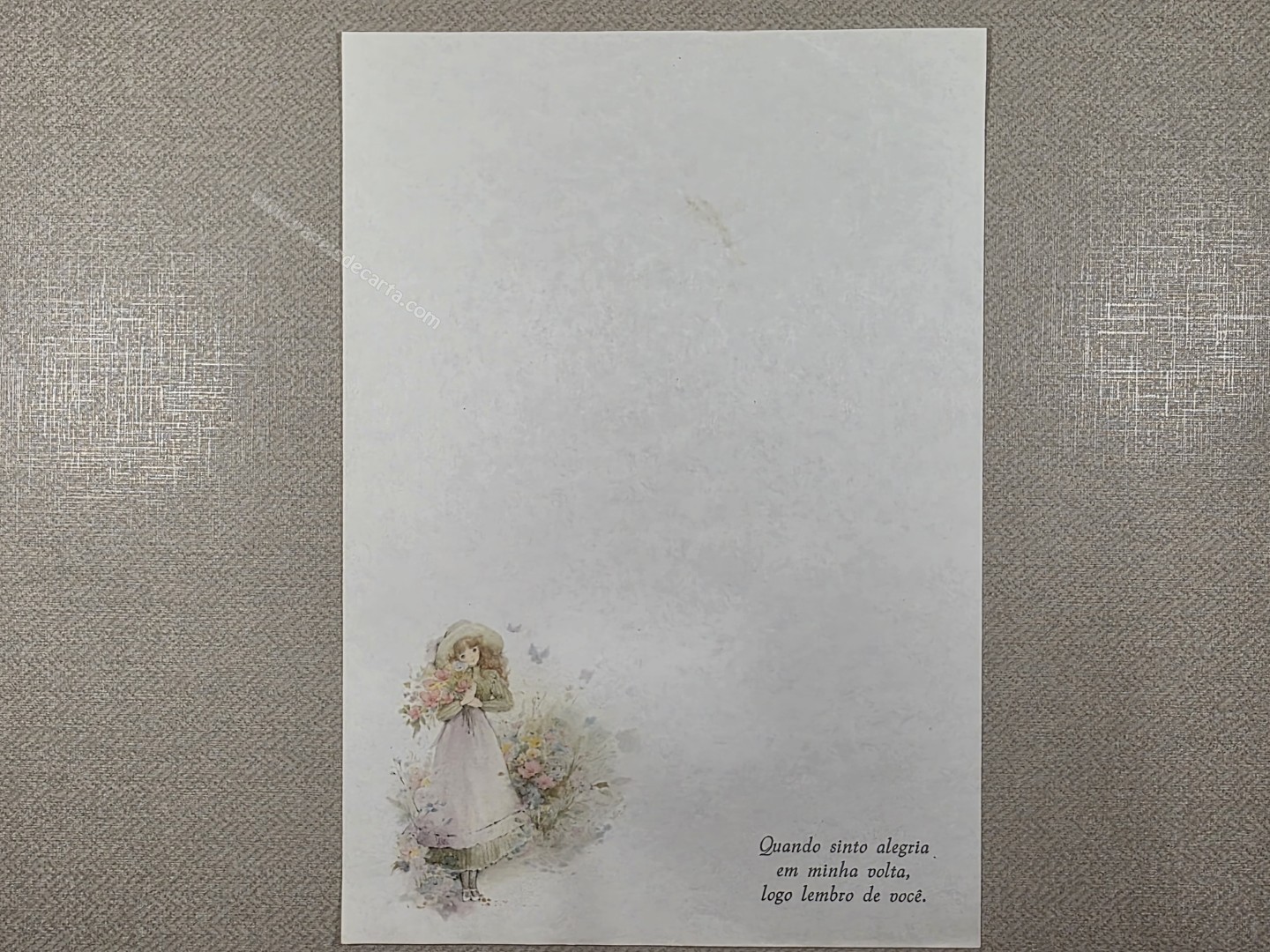 Papel de carta antigo - Coleção Julia - 41