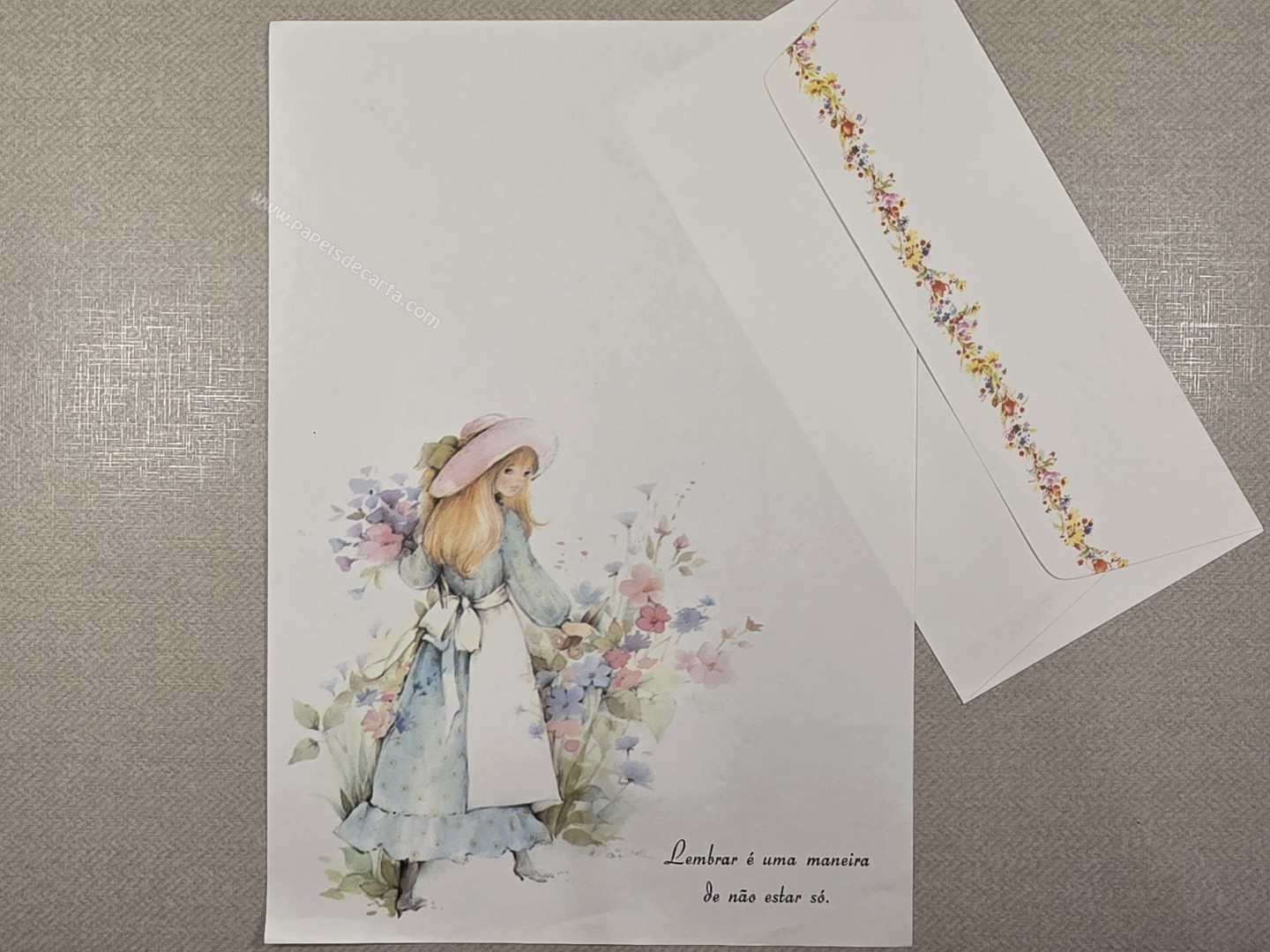 Papel de carta antigo - Coleção Julia - 43