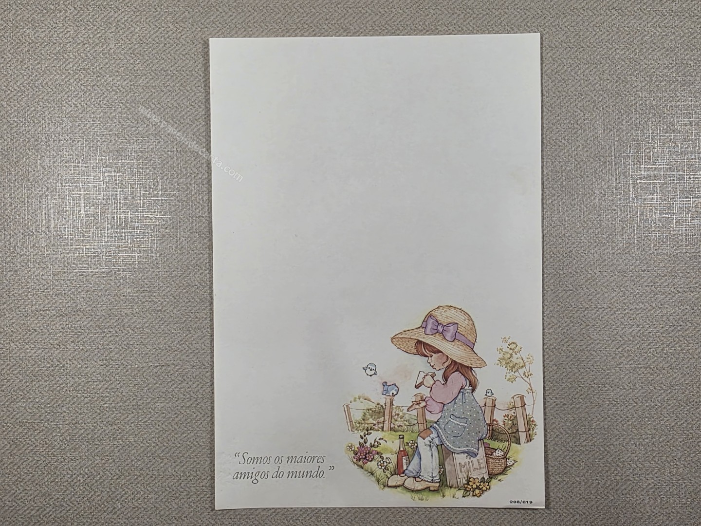 Papel de carta Menininhas - 2701