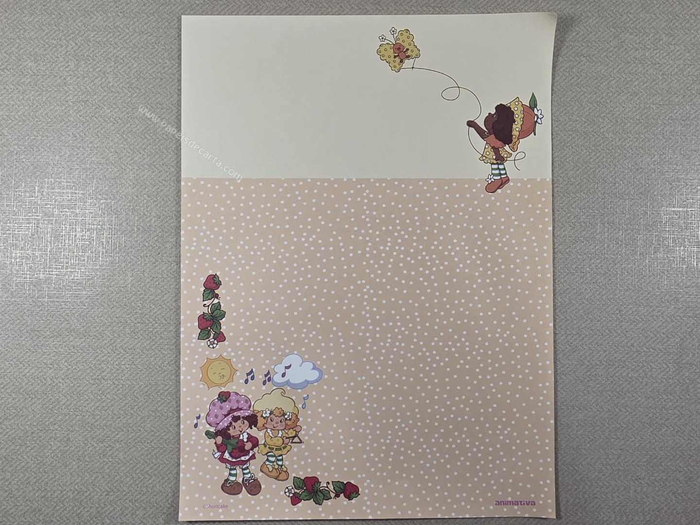 Papel de carta da Moranguinho 135