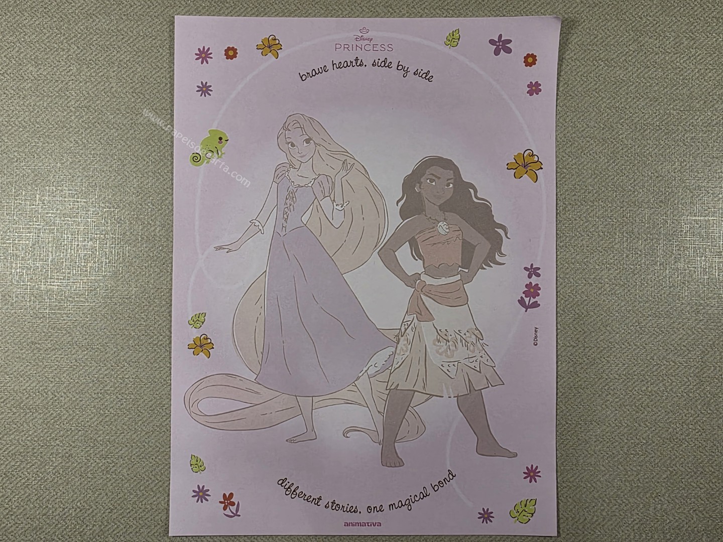 Papel de carta Disney Princess - 43