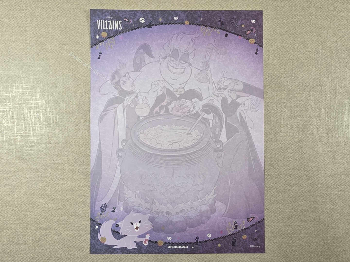 Papel de carta - Vilões da Disney - 04