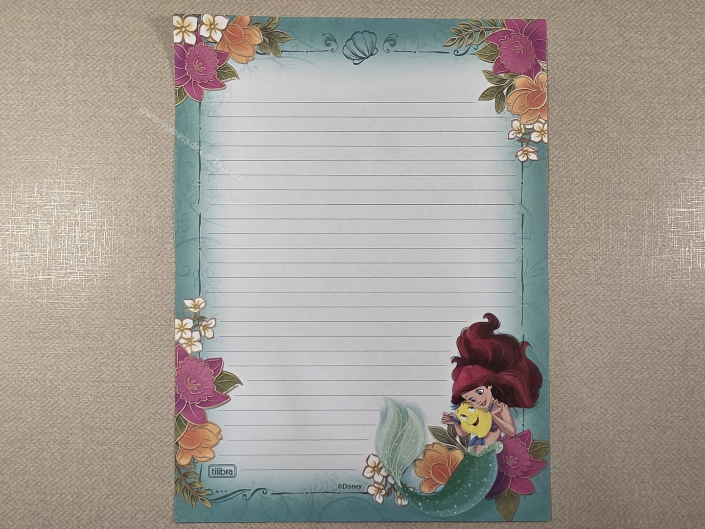 Papel de carta Disney Princess - 49