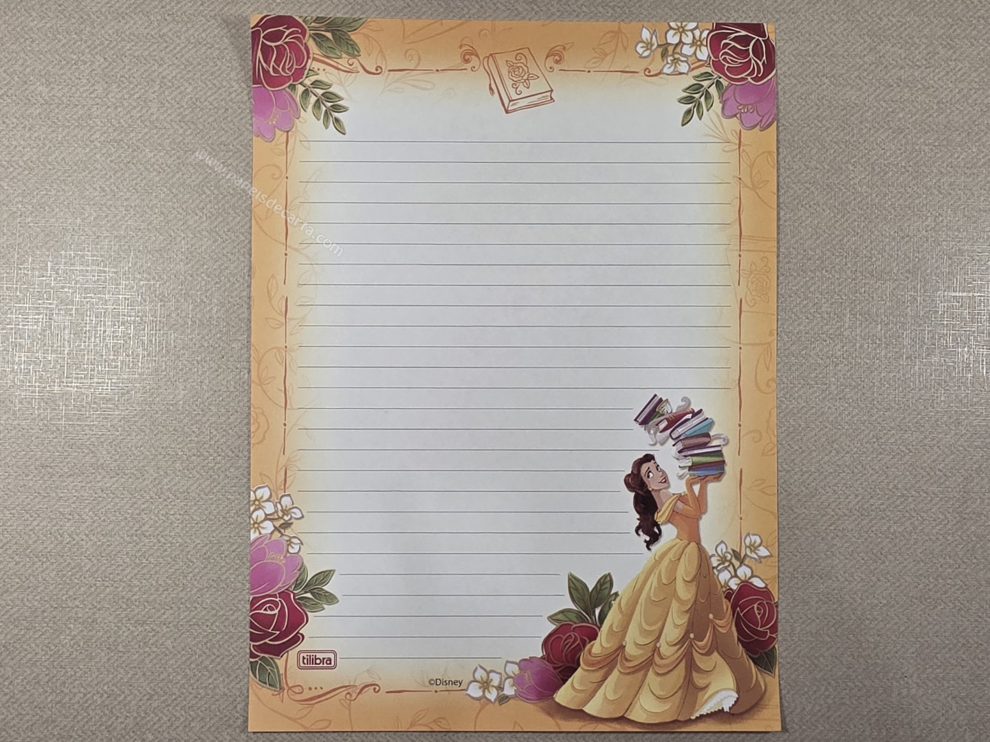 Papel de carta Disney Princess - 50