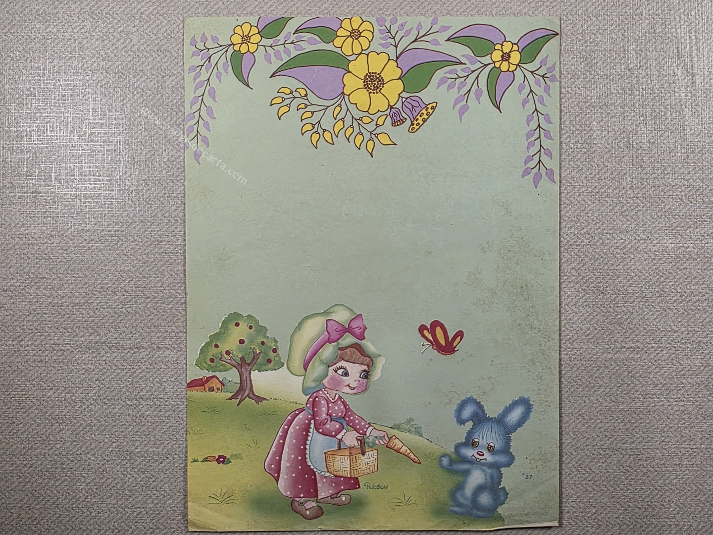 Papel de carta médio Robson