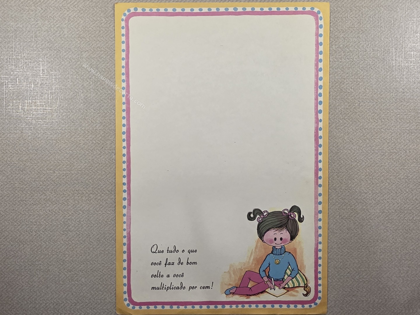 Papel de carta Menininhas - 2746