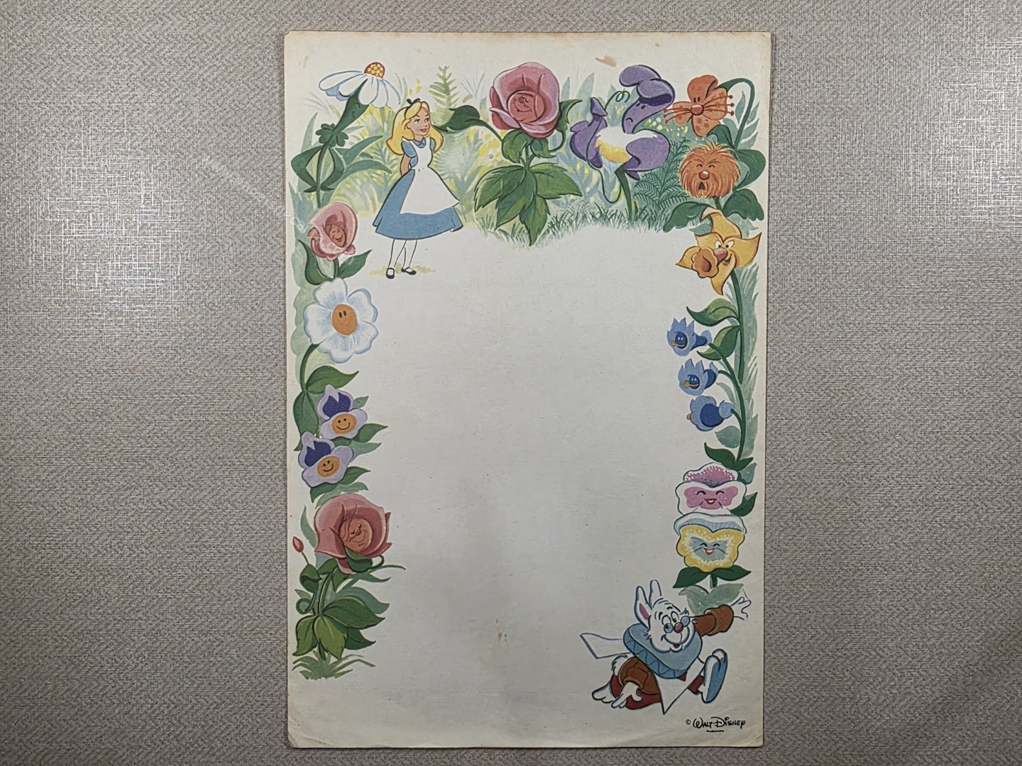 Papel de carta médio Walt Disney - 01