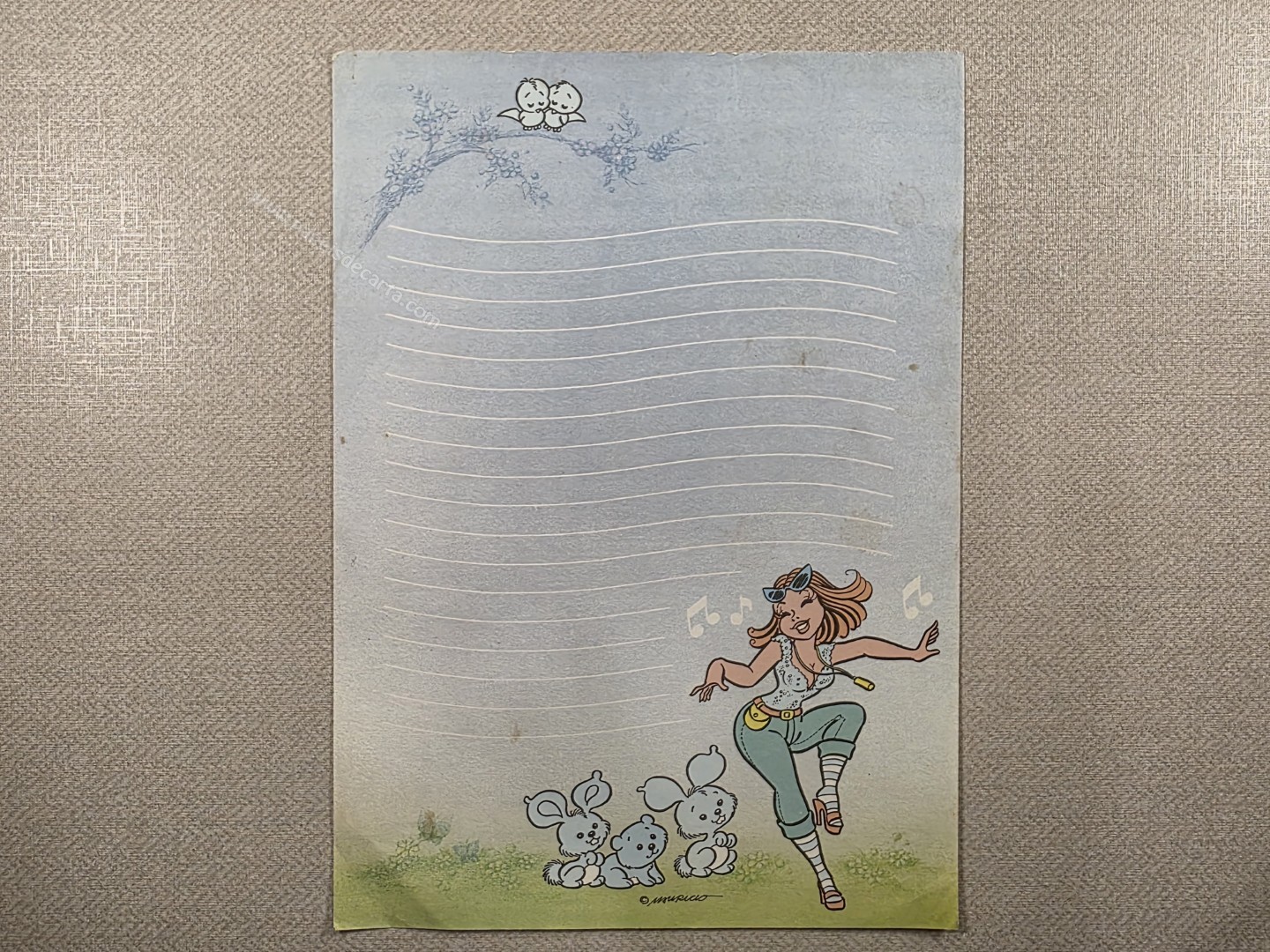 Papel de carta antigo da Turma da Mônica 85