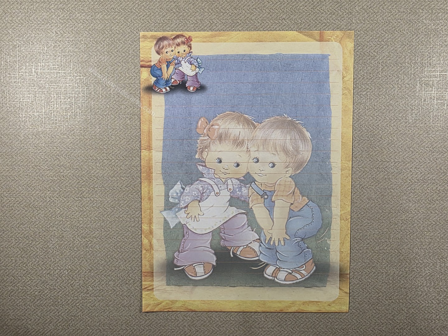 Papel de carta Menininhas - 2793