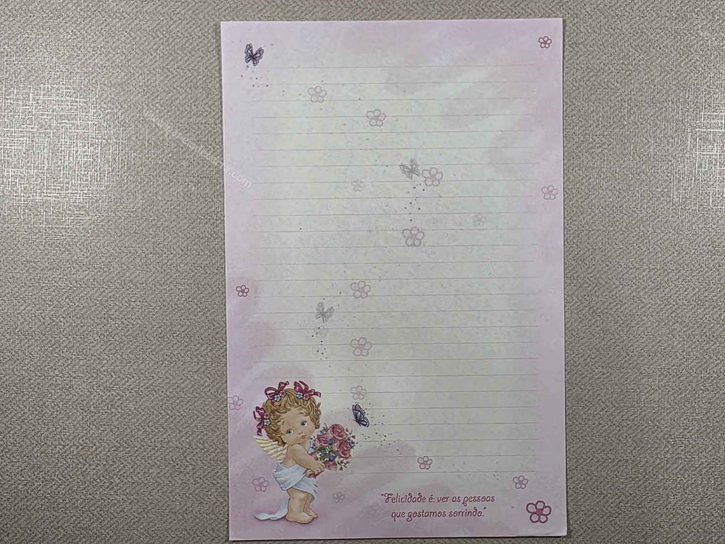 Papel de carta anjos - 14