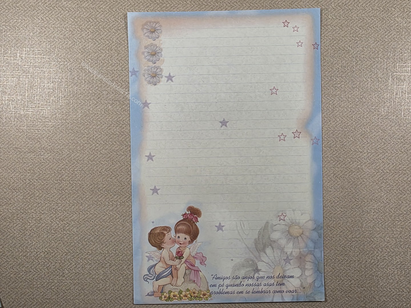 Papel de carta anjos - 15