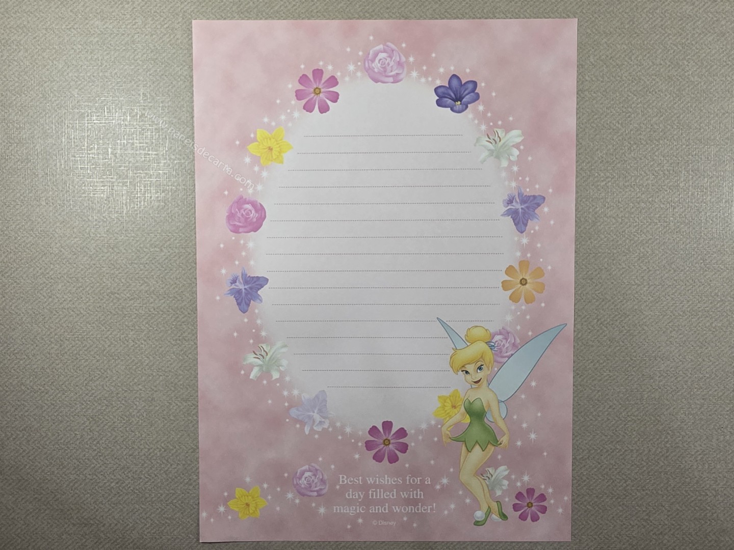 Papel de carta da Tinker Bell 146