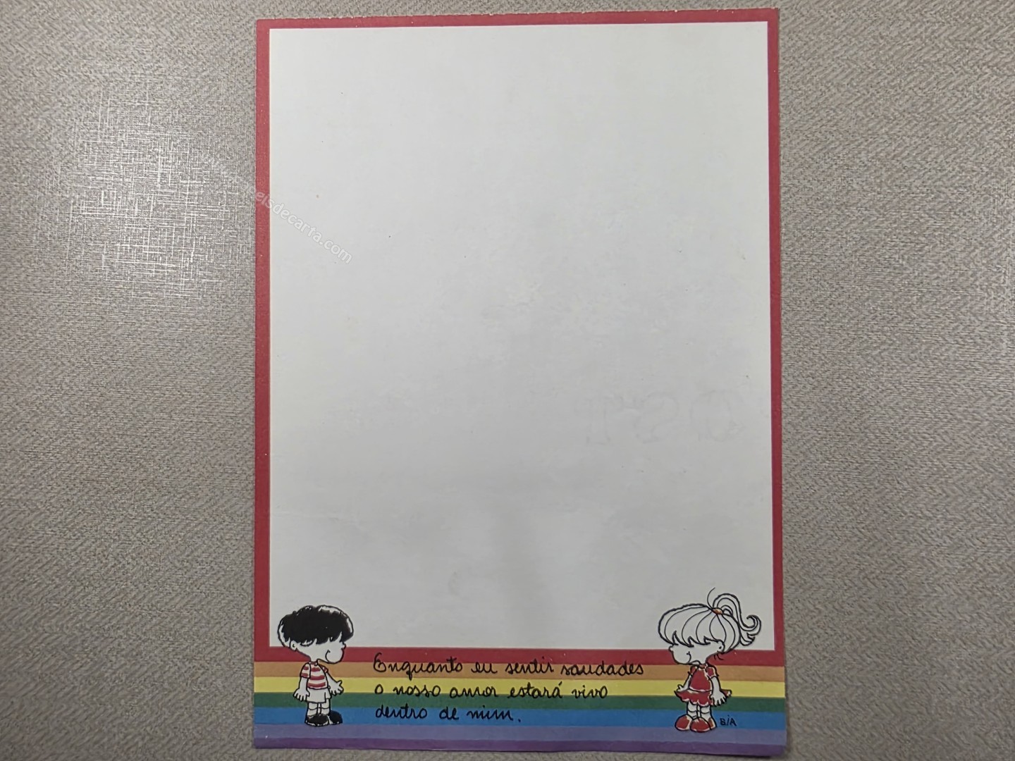 Papel de carta antigo - Coleção Bia - 52