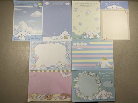Conjunto com 3 papéis pequenos do Cinnamoroll - 11
