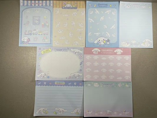 Conjunto com 3 papéis pequenos do Cinnamoroll - 12