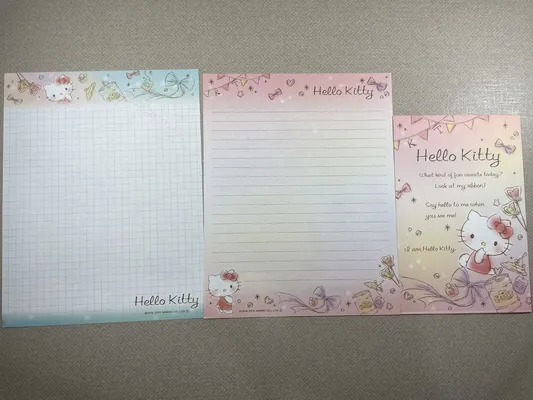 Conjunto de papel de carta da Hello Kitty 667