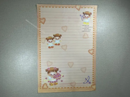 Papel de carta - Coleção Qifanwenju - 10