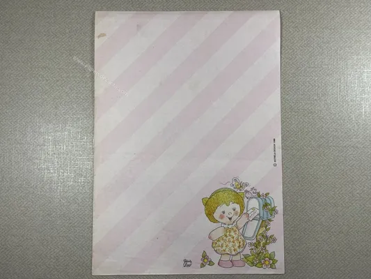 Papel de carta - Palácios Line - Menina Flor - 06