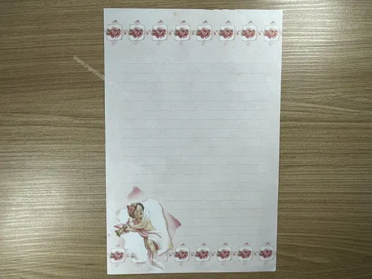 Papel de carta anjos - 02
